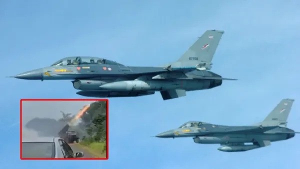 Horror! 7 Fakta Exclusive Jet F‑16 Thailand Gempur Target di Perbatasan Kamboja