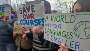 Nottingham modern languages protest